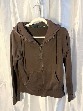 TNA Brown Zip-Up Hoodie Jacket